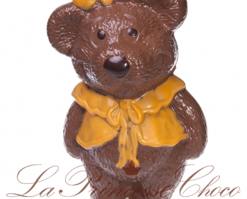 Шоколадная фигура "Мишка с бантом"