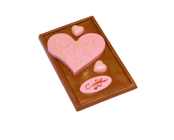 Шоколадная открытка "Сердце"