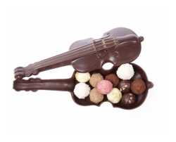 Шоколадная фигура "Скрипка" с трюфелями 
