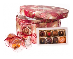 Набор конфет в овальной подарочной коробке